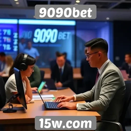 Atendimento ao cliente em destaque no 9090bet